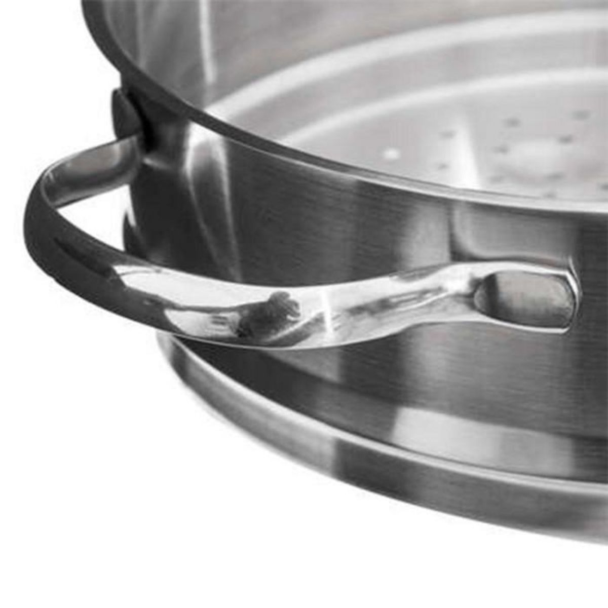 FIVE Panier Vapeur Inox  Cuisine  24cm Argent