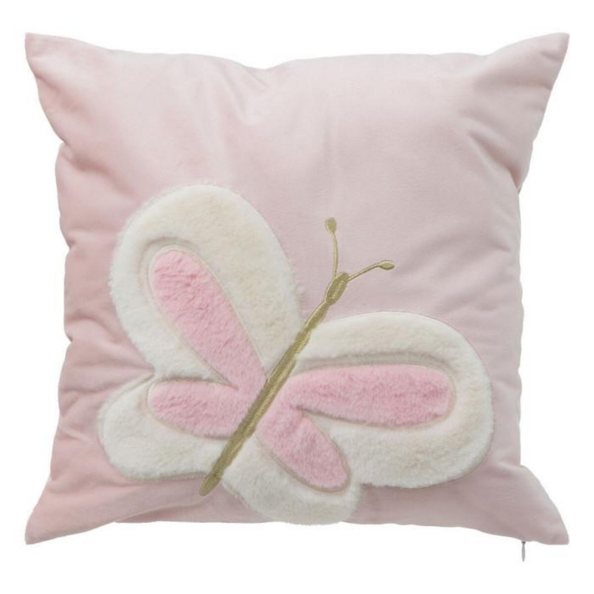Atmosphera Kids Coussin Enfant Déco  Papillon  39x39cm Rose