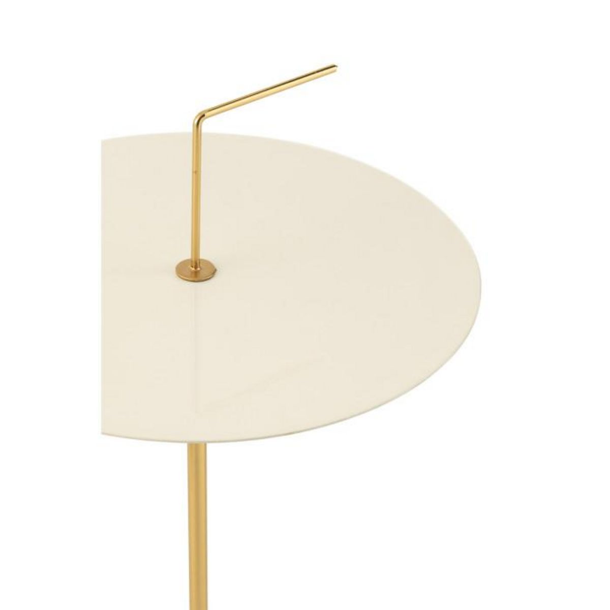 Paris Prix Table d'Appoint Design en Métal  Disque  68cm Blanc