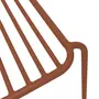 SWEEEK Lot de 2 chaises de jardin en acier, empilables, design linéaire