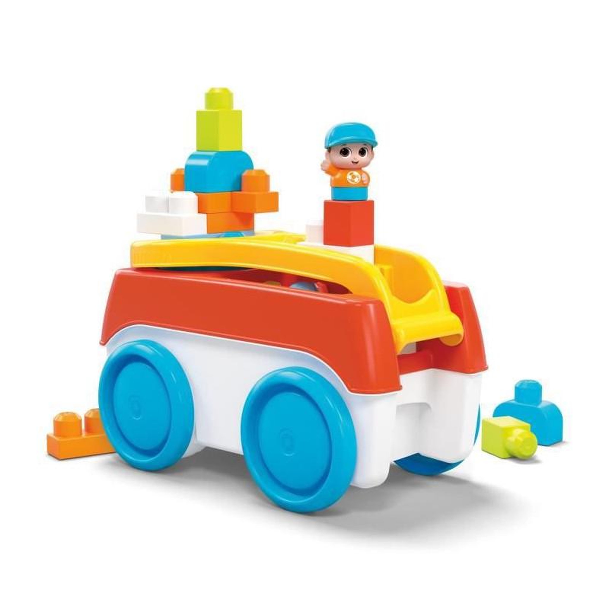 Voir la diapositive 2 : MEGA BLOKS Mega Bloks - Tourni Wagon - jouet de construction - 1er age - 12 mois et +