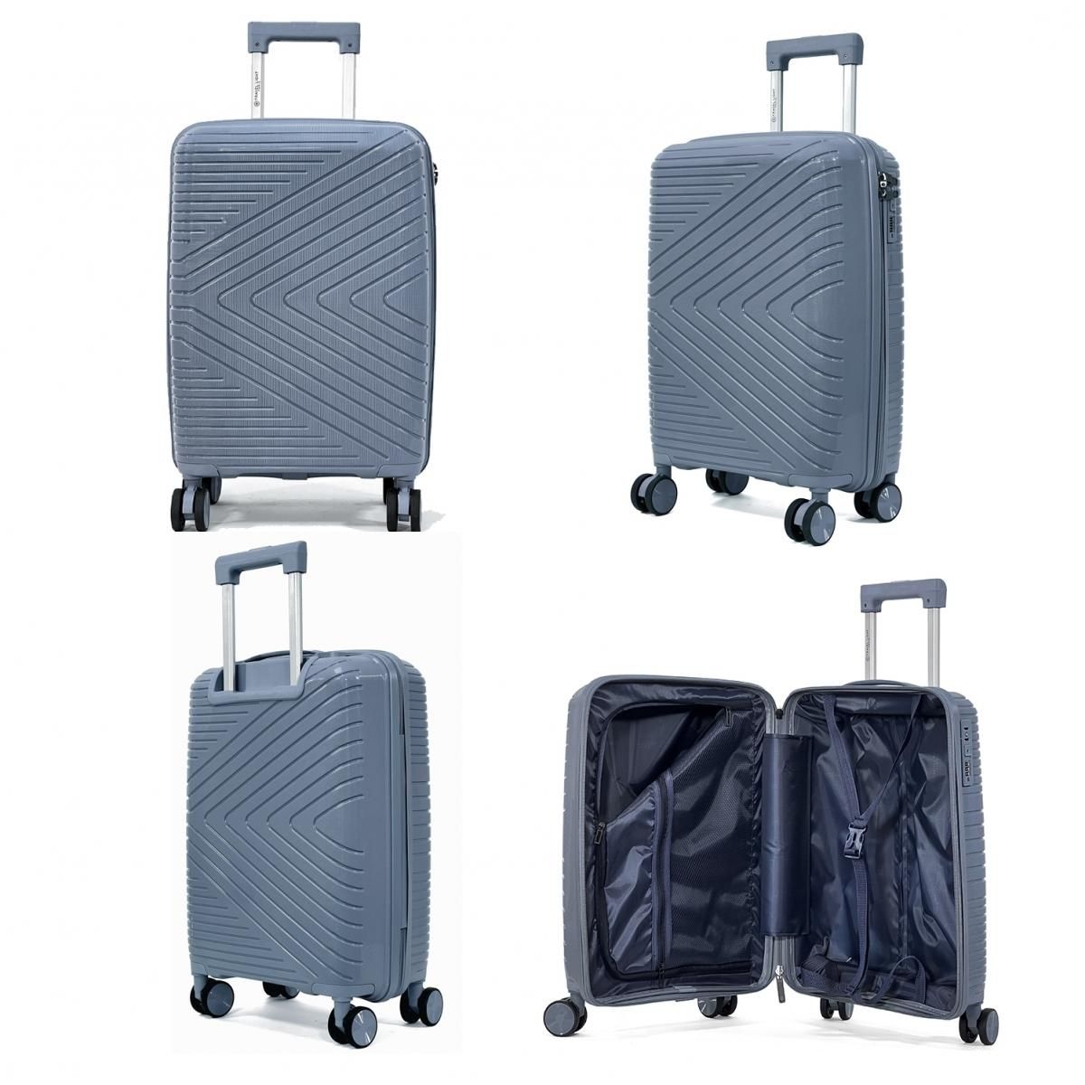 Bleucerise Valise cabine rigide Travel Light TSA 56cm Polypropylène