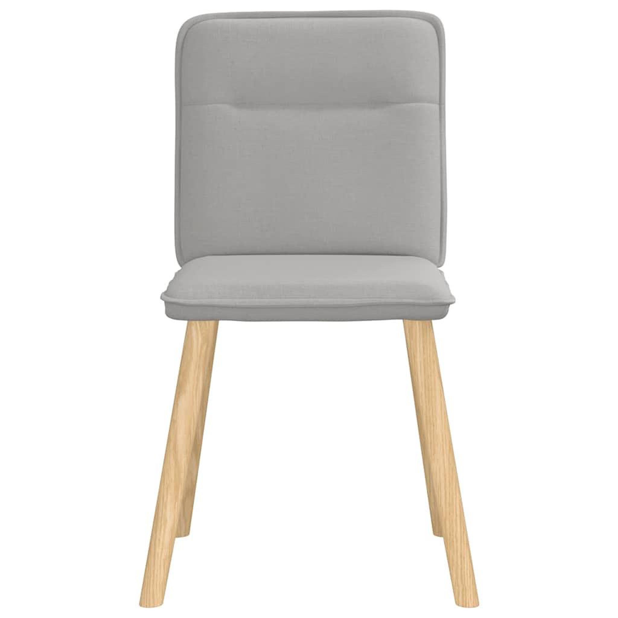 Voir la diapositive 4 : VIDAXL Chaises a manger lot de 2 gris nuage tissu