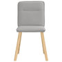 Voir la diapositive 4 : VIDAXL Chaises a manger lot de 2 gris nuage tissu