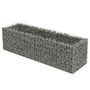 Voir la diapositive 2 : VIDAXL Lit sureleve a gabion Acier galvanise 180x50x50 cm