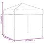 Voir la diapositive 6 : VIDAXL Tente de reception pliable Taupe 2x2 m