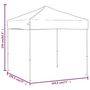 Voir la diapositive 6 : VIDAXL Tente de reception pliable Taupe 2x2 m