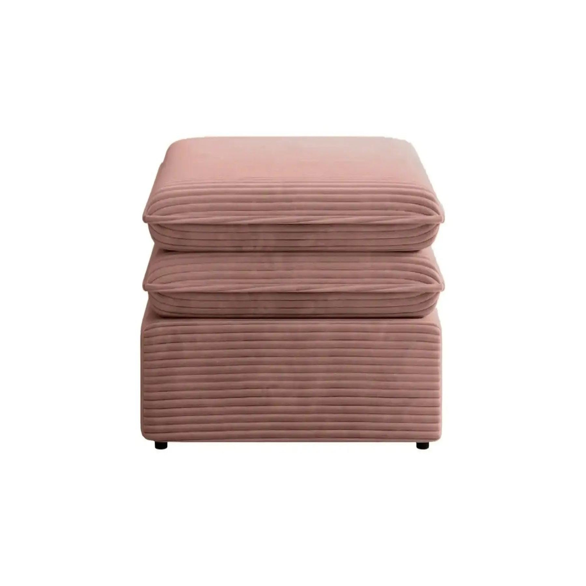 Voir la diapositive 1 : CASANOVA PARIS Oscar - pouf velours cotelé