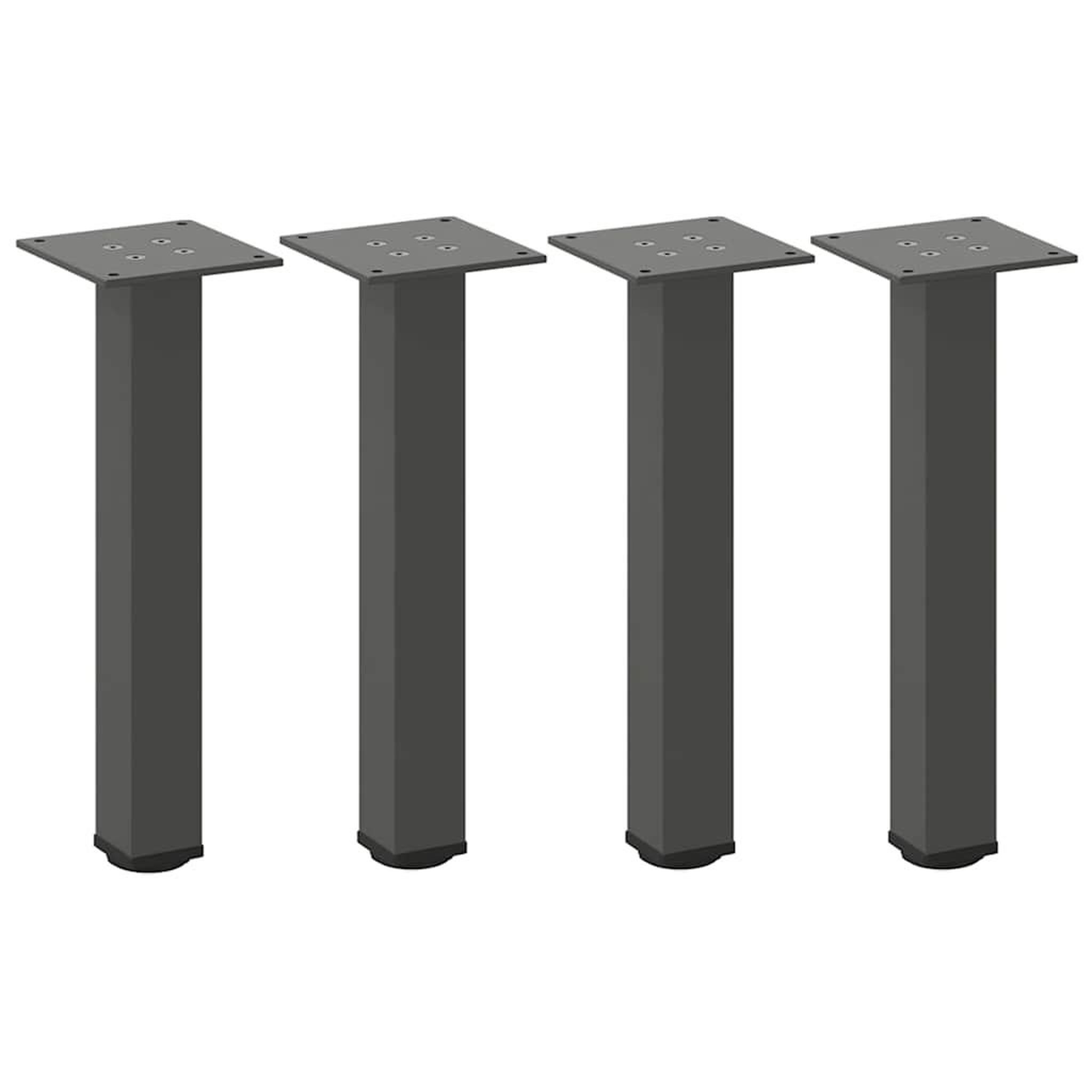 Voir la diapositive 2 : VIDAXL Pieds de table basse 4 pcs anthracite 30-32 cm acier