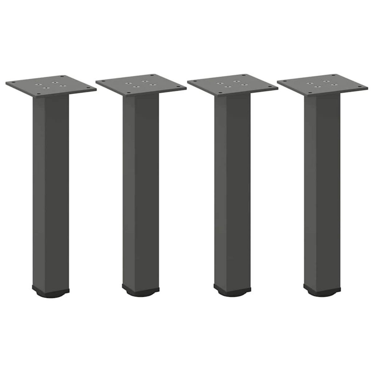 VIDAXL Pieds de table basse 4 pcs anthracite 30-32 cm acier