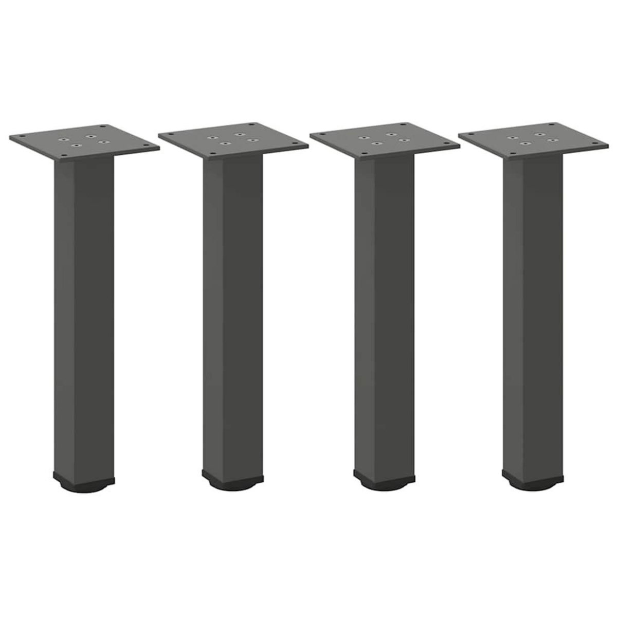 VIDAXL Pieds de table basse 4 pcs anthracite 30-32 cm acier