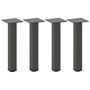 Voir la diapositive 2 : VIDAXL Pieds de table basse 4 pcs anthracite 30-32 cm acier