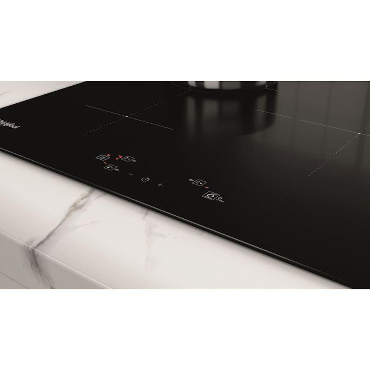 Whirlpool Table de cuisson à induction 60cm 3 feux 7200w noir - WSQ3860NE