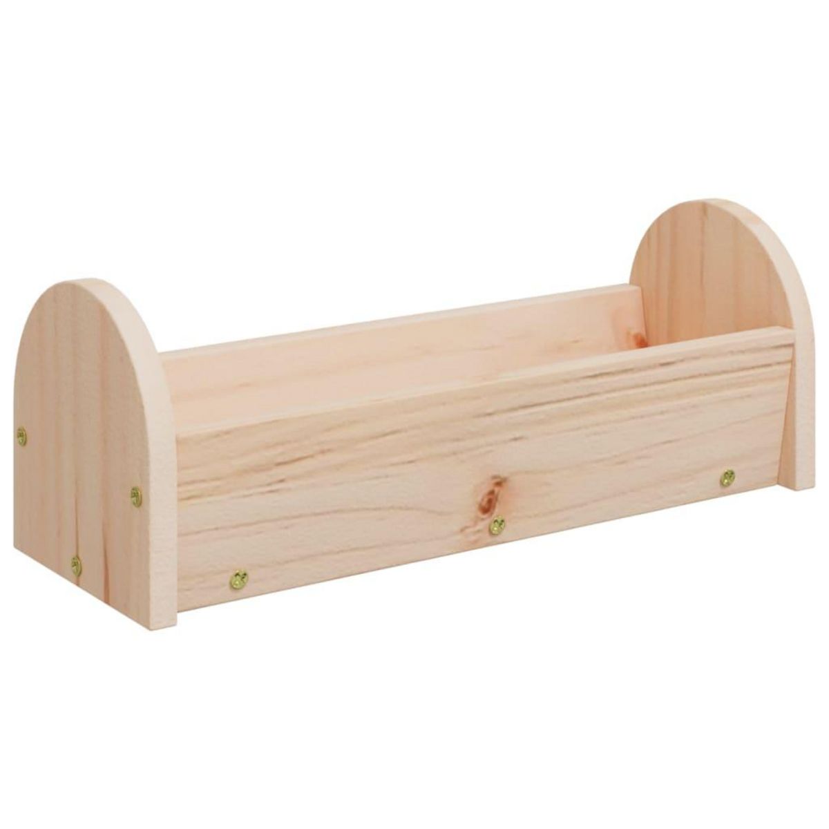 VIDAXL Mangeoire a foin pour lapins 28x10x10 cm bois massif de sapin