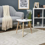 Voir la diapositive 3 : Paris Prix Table d'Appoint Scandinave  Shelly  48cm Blanc & Naturel