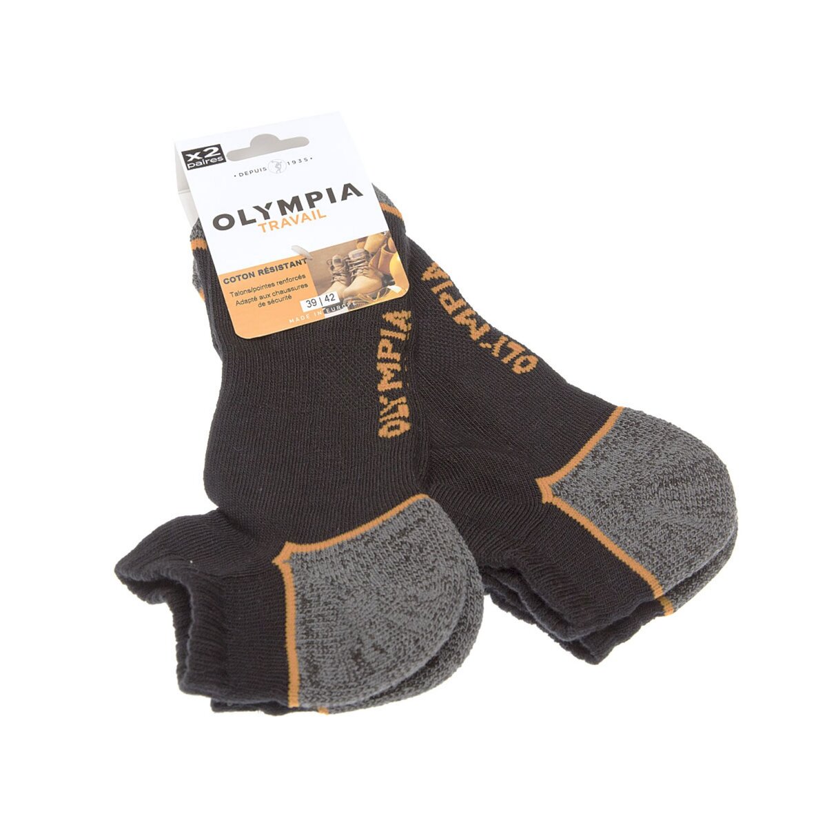 Chaussettes Laine Homme - Laine Renforcée - Chaussettes Chaudes - Olympia