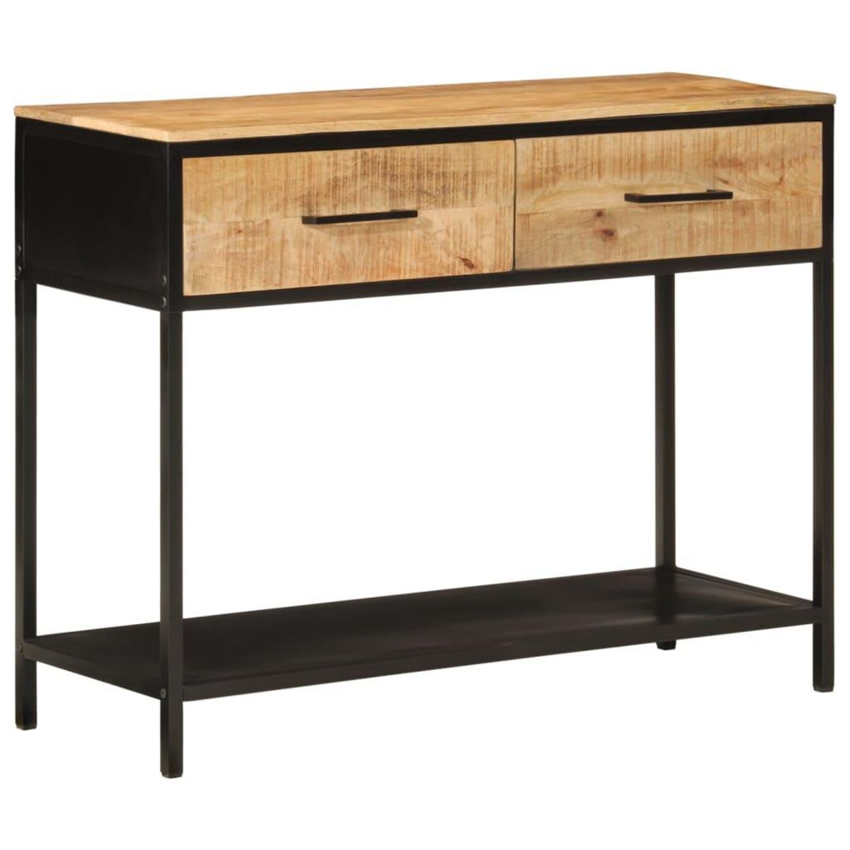 VIDAXL Table console 100x35x76 cm bois massif de manguier et fer