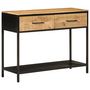 Voir la diapositive 1 : VIDAXL Table console 100x35x76 cm bois massif de manguier et fer