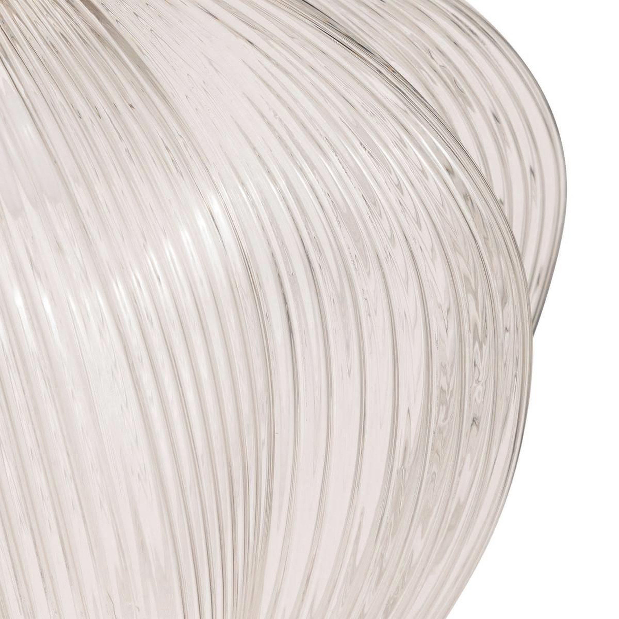 Voir la diapositive 2 : ATMOSPHERA Lampe Suspension en Verre  Phylas  37cm Transparent