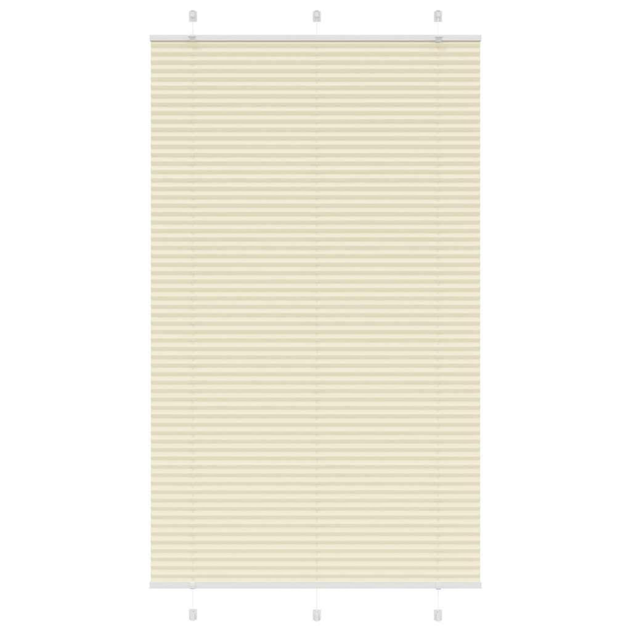 VIDAXL Store plisse creme 120x200cm largeur du tissu 119,4cm polyester