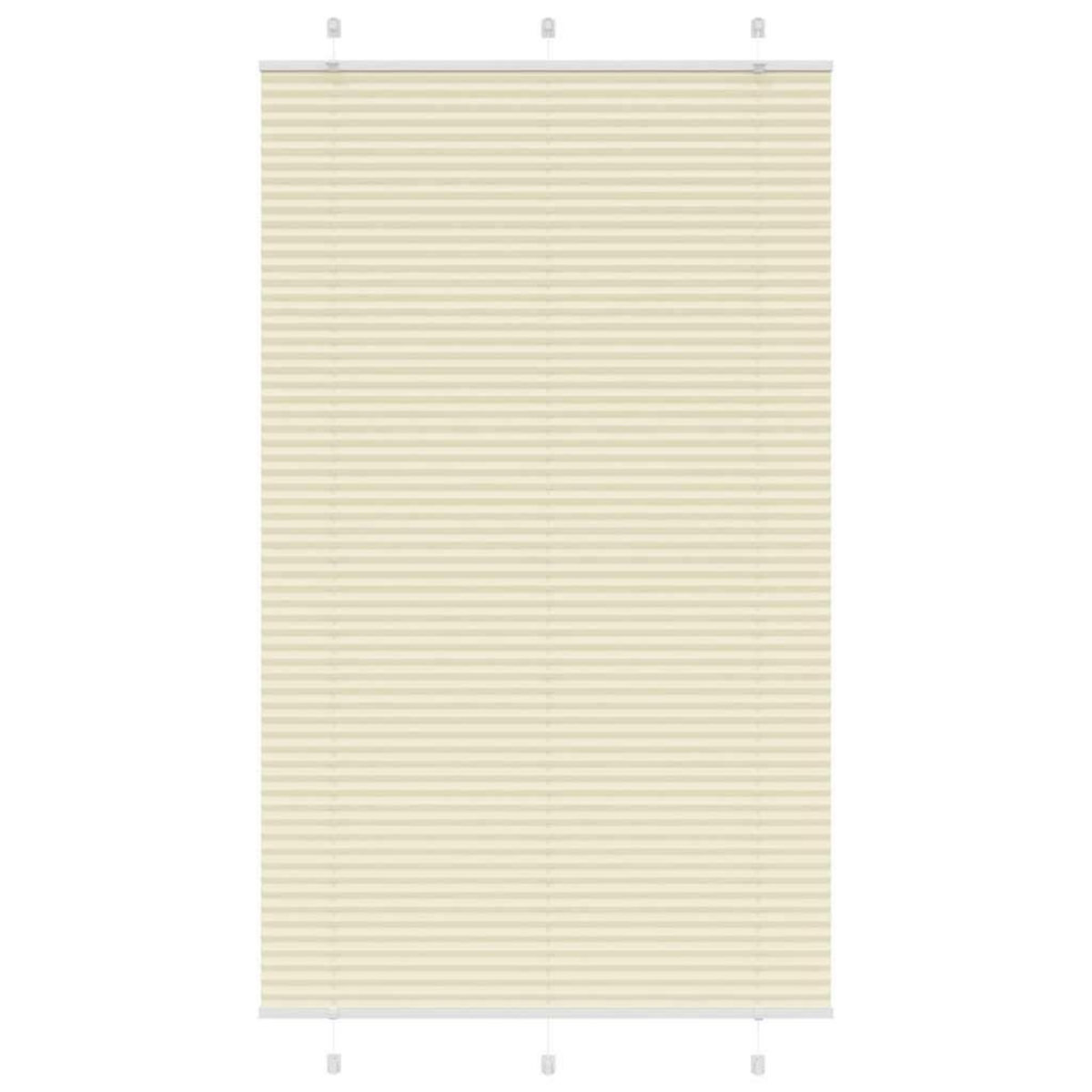 VIDAXL Store plisse creme 120x200cm largeur du tissu 119,4cm polyester