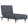 Voir la diapositive 2 : VIDAXL Chaise longue gris fonce velours