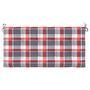Voir la diapositive 4 : VIDAXL Coussin de banc de jardin motif a carreaux rouges 100x50x3cm
