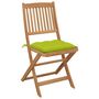 Voir la diapositive 3 : VIDAXL Chaises pliables de jardin lot de 8 avec coussins Bois d'acacia