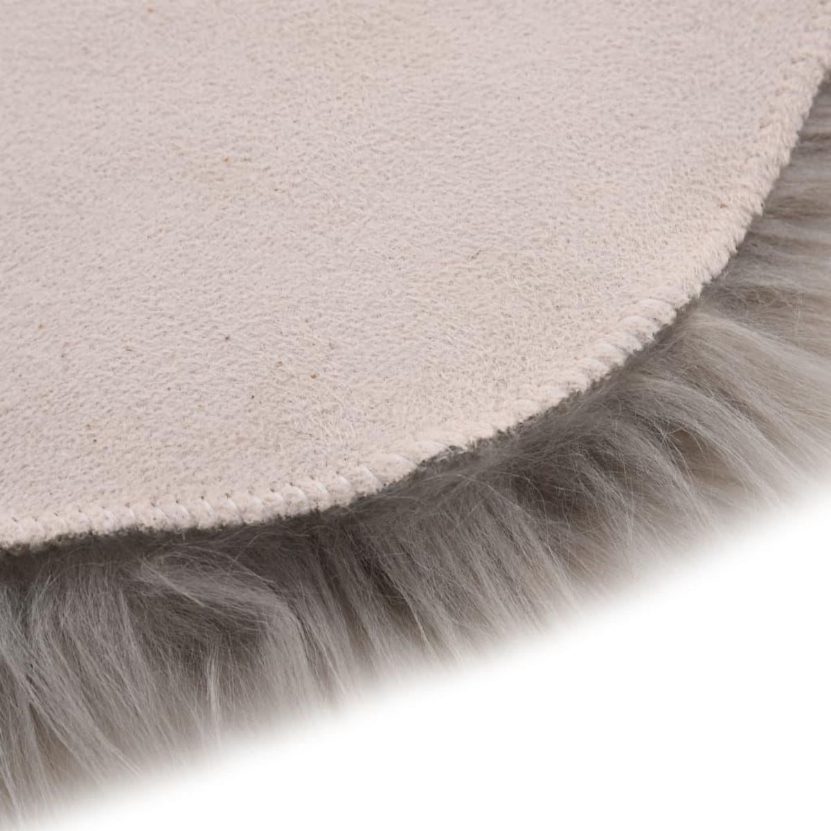 VIDAXL Tapis 60 x 90 cm Peau de mouton synthetique Gris clair
