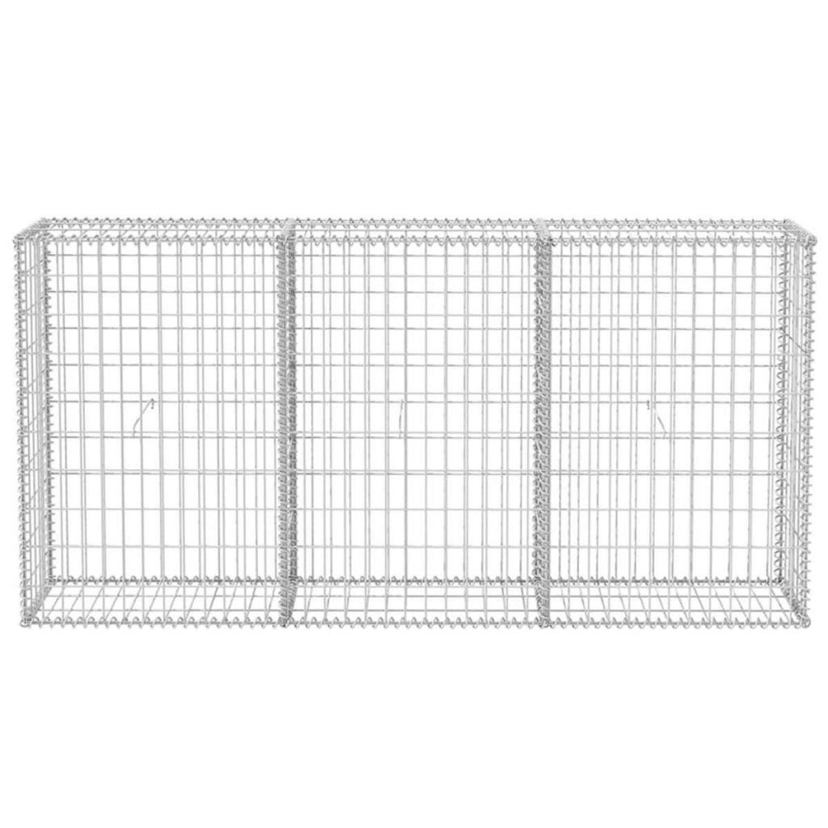 VIDAXL Panier de gabion Acier galvanise 200x30x100 cm