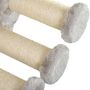 Voir la diapositive 6 : PAWHUT Mur d'escalade pour chat avec hamac passerelle planche à gratter et balles peluche sisal gris