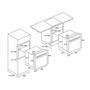 Voir la diapositive 3 : Airlux Four intégrable multifonction 70l 60cm a pyrolyse inox - afp212ix