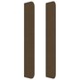 Voir la diapositive 4 : VIDAXL Tete de lit avec oreilles Marron fonce 93x16x118/128 cm Tissu
