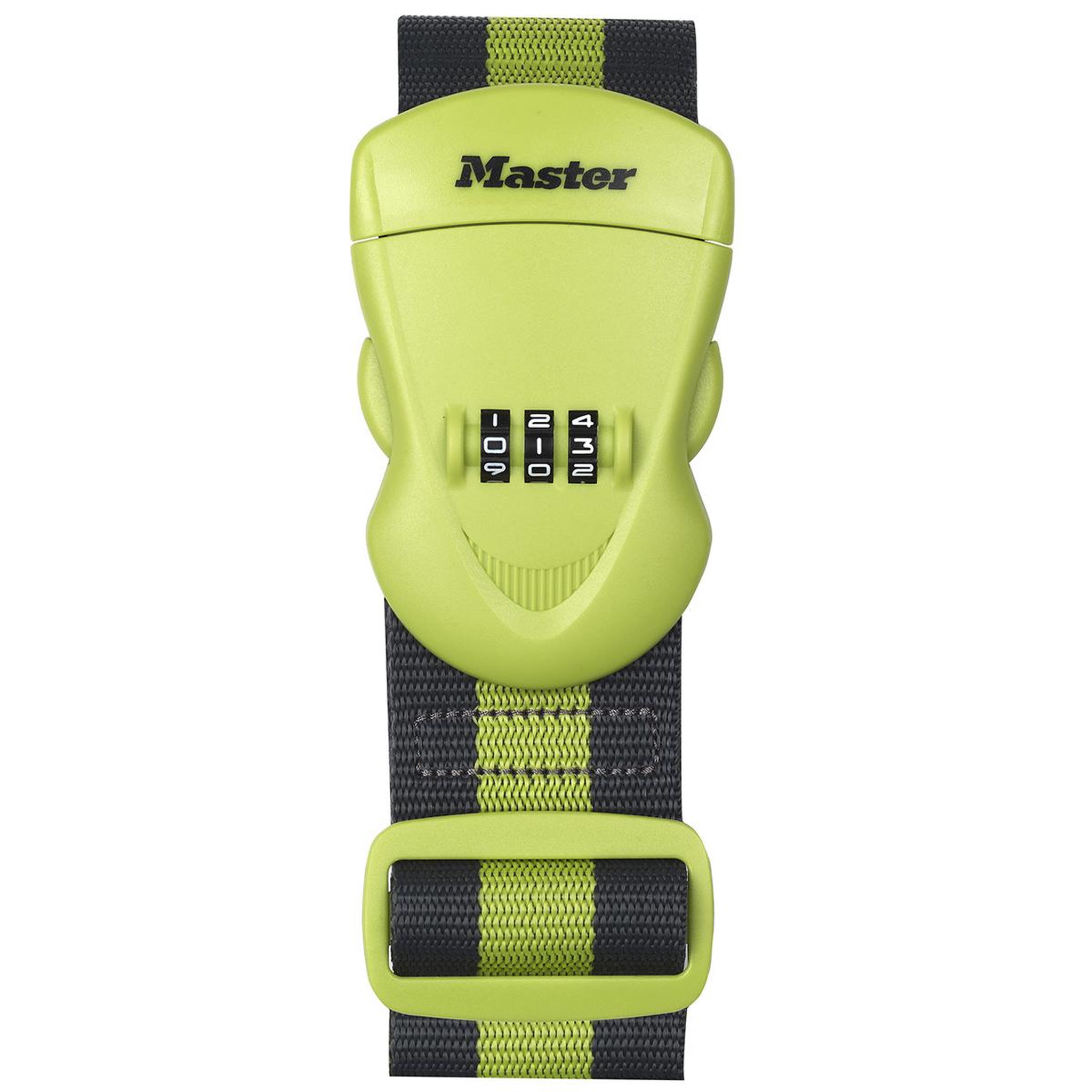 Master lock 4701eurdgrn sangle pour bagages avec combinaison, vert, 190 x 6,5 x 4,8 cm