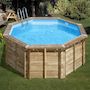 Voir la diapositive 1 : GRE Piscine bois Violette 2 Ø 5,00 x 1,27 m - Gré