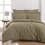 Voir la diapositive 2 : Sensei Maison Taie de traversin en percale de coton SOFT PERCALE - 45x185 cm