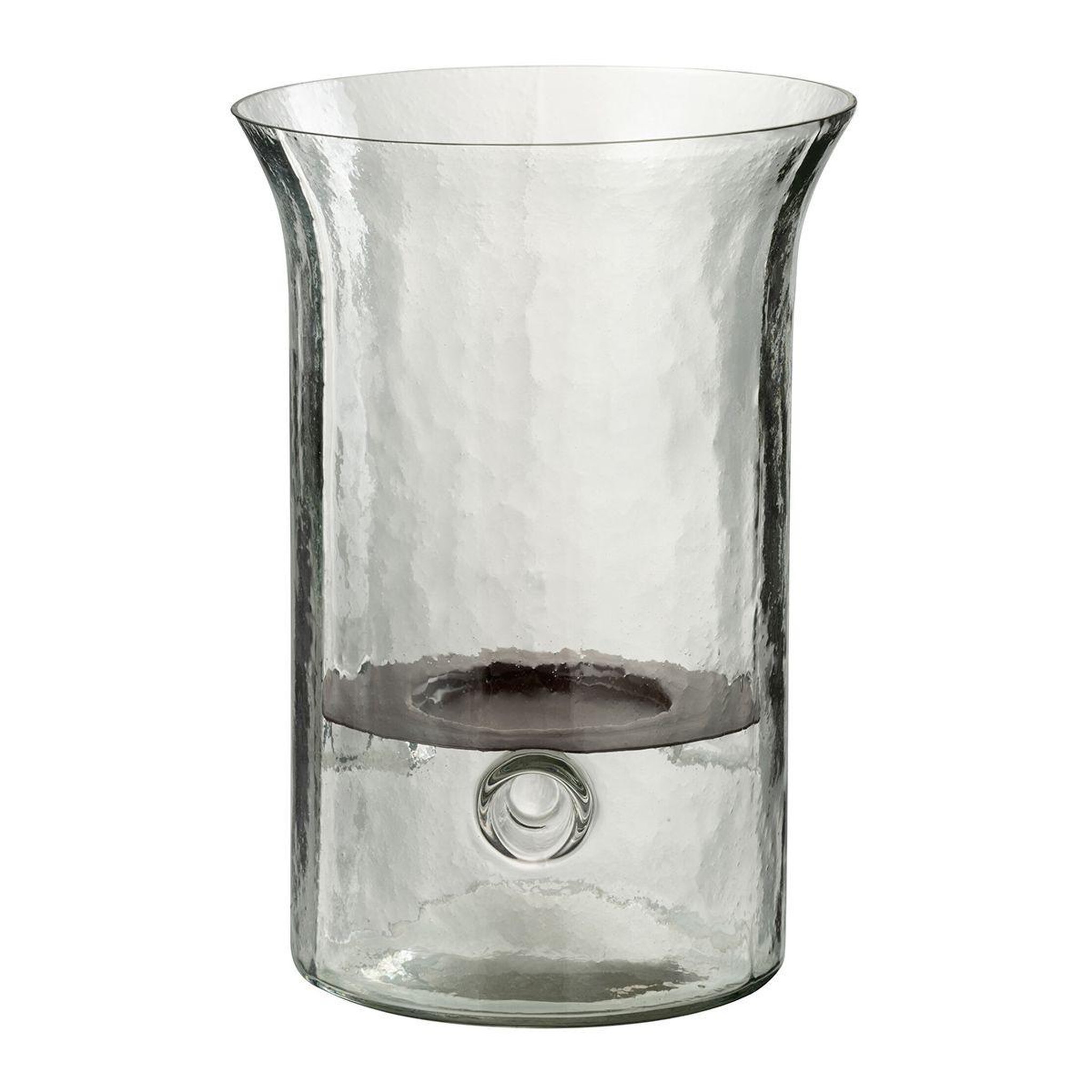 J-LINE Bougeoir en verre  flou  26cm transparent