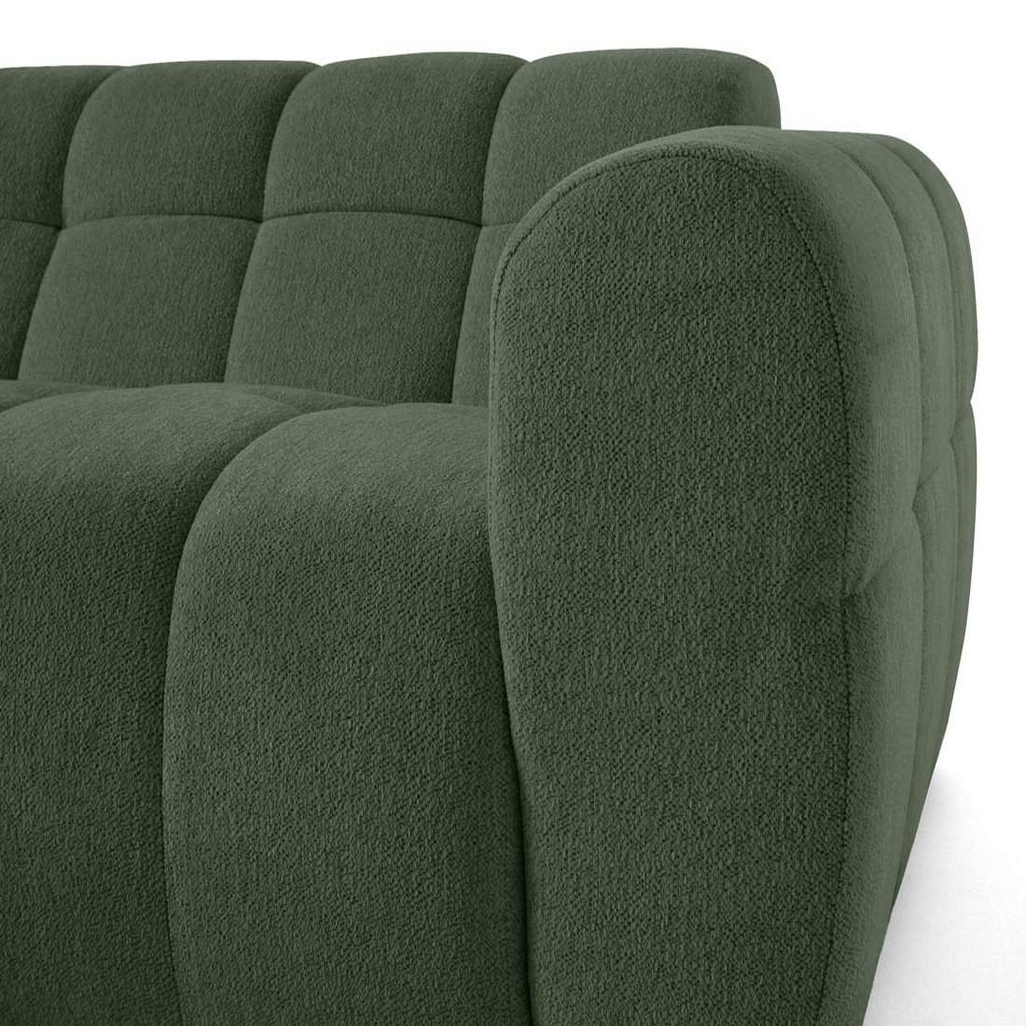 Voir la diapositive 5 : LISA DESIGN Ray - canapé d'angle gauche - 4 places - en tissu texturé