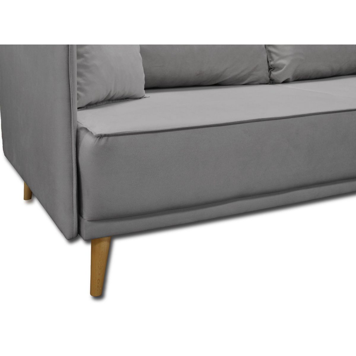 BEST MOBILIER Grenat - canapé 3 places fixe - en velours