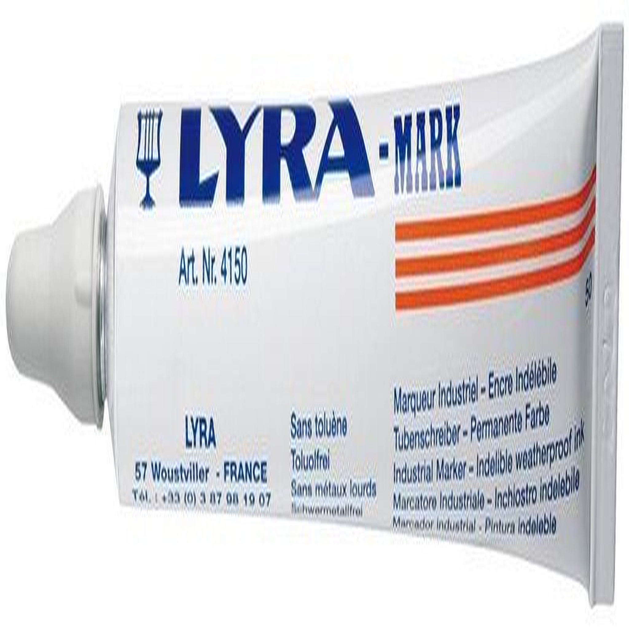 Lyra Marqueur à bille blanc 50 ml