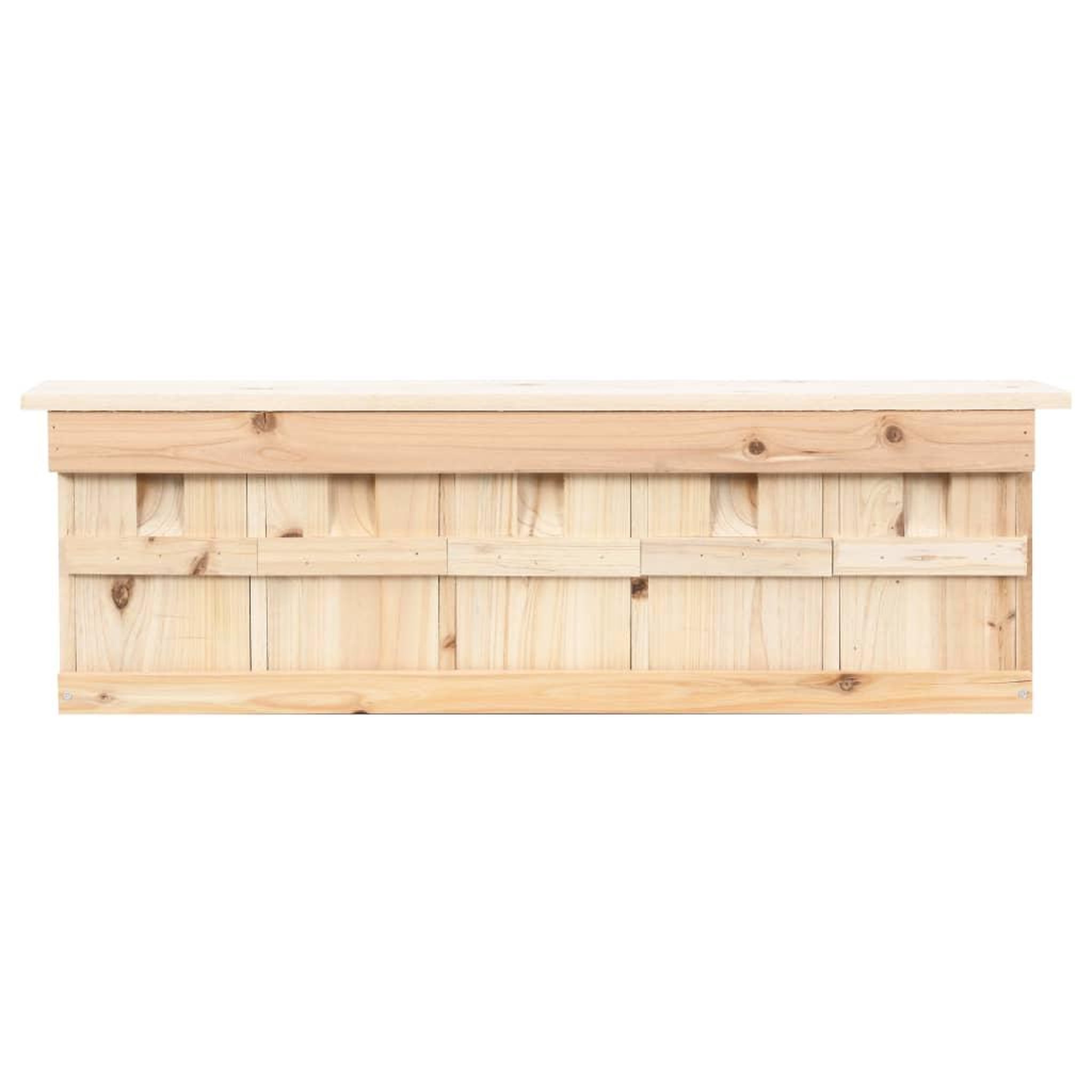 Voir la diapositive 3 : VIDAXL Maison pour moineau avec 5 chambres 68x15x21 cm Bois de sapin