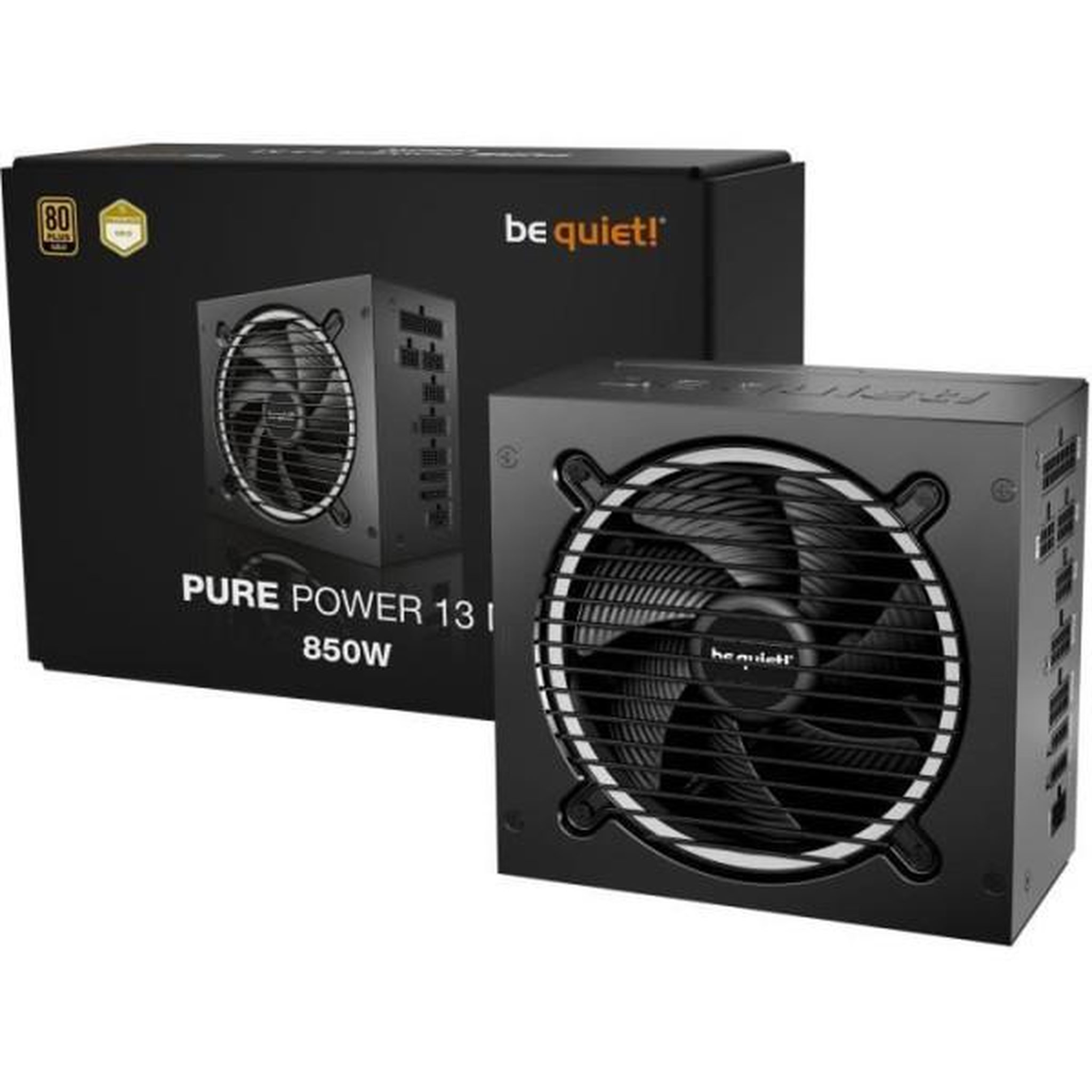 Voir la diapositive 2 : BE QUIET Alimentation pc - be quiet! - pure power 13 m - 850 w - semi-passive - atx 3.1 - pcie 5.1