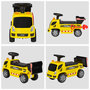 Voir la diapositive 4 : HOMCOM Porteur enfant camion 18-36 mois benne basculante pelle effets sonores lumineux noir jaune