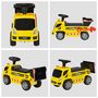Voir la diapositive 4 : HOMCOM Porteur enfant camion 18-36 mois benne basculante pelle effets sonores lumineux noir jaune