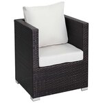 Habitat et Jardin Fauteuil jardin en résine tressée  Ibiza  - Buffalo - Marron