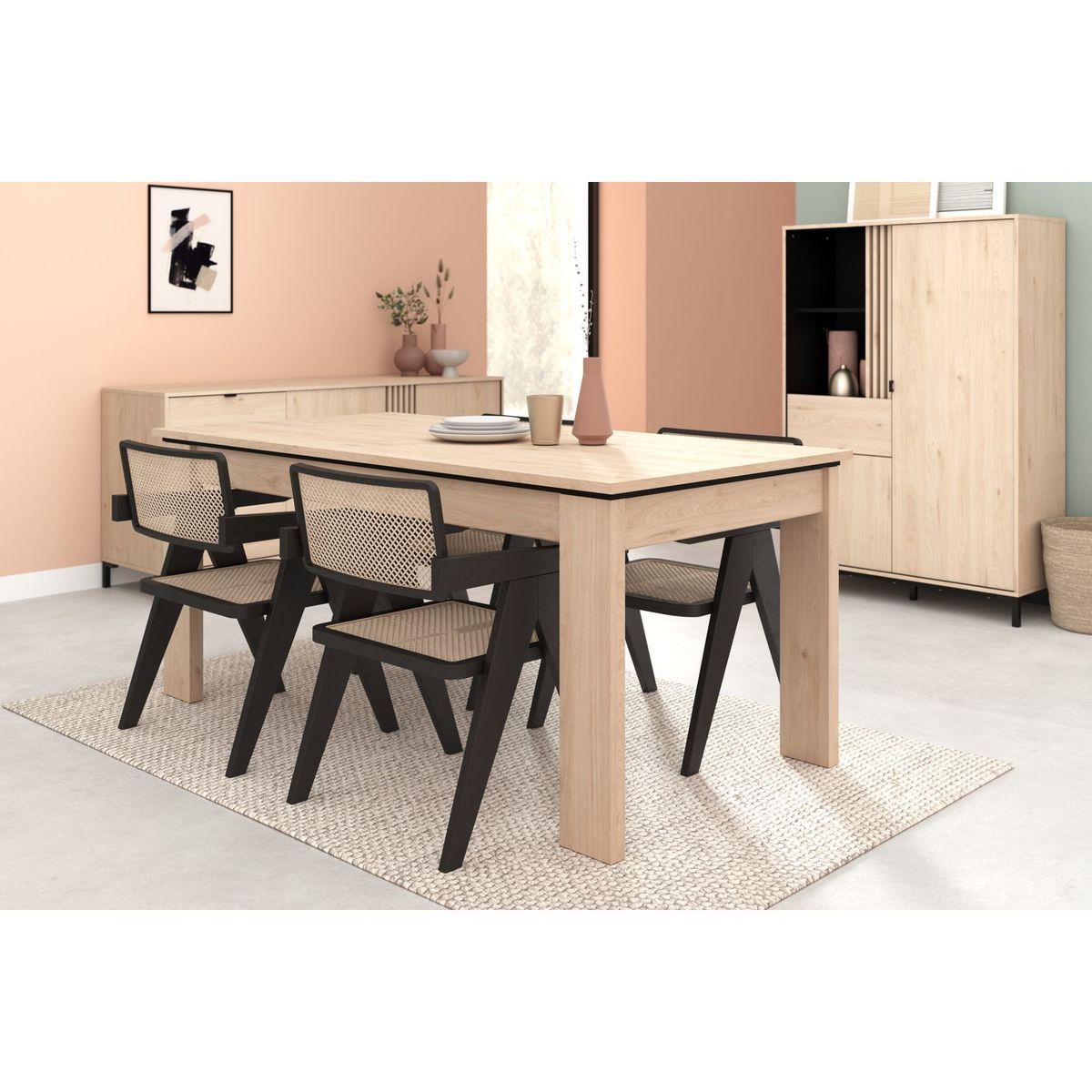 Table de séjour salle à manger extensible L180/215cm LIO