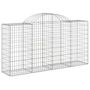 Voir la diapositive 3 : VIDAXL Paniers a gabions arques 4 pcs 200x50x100/120 cm fer galvanise