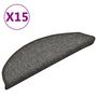Voir la diapositive 2 : VIDAXL Tapis de marches d'escalier 15 pcs Gris fonce 56x17x3 cm