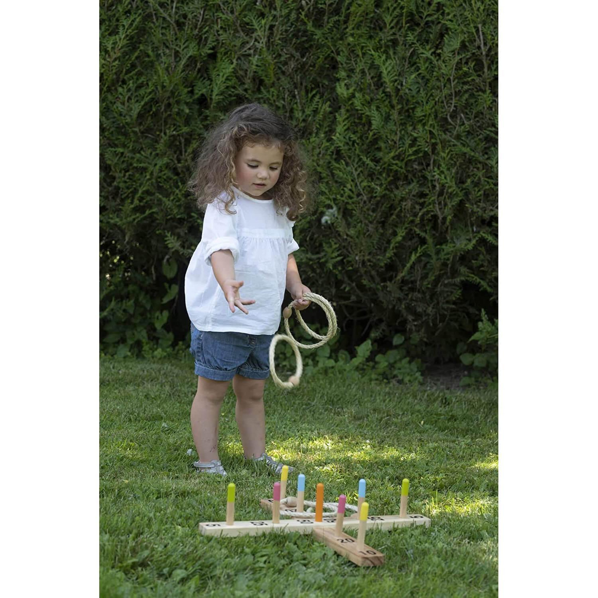 Voir la diapositive 4 : Eichhorn Jeu de croix en bois outdoor