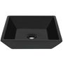 Voir la diapositive 3 : VIDAXL Lavabo Ceramique carre Noir 41,5 x 41,5 x 12 cm